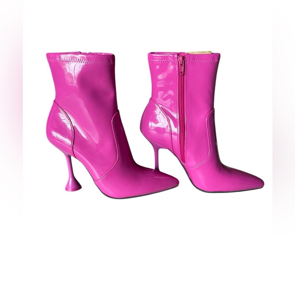 NEW INC International Concepts boots size 5.5 IBRINA bright pink stiletto boots